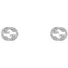 Gucci Jewelry Orecchini Gucci Interlocking G YBD729408003 Earrings Donna Oro Bianco Diamanti
