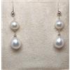 MIKIKO Orecchini Donna MIKIKO MO1024O4FABI999 Pendenti In Oro Bianco Con Perle