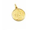 CIONDOLO MEDAGLIA IN ORO GIALLO 18K, NOSTRA SIGNORA DI LOURDES, 13-15-17 MM