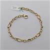 BRACCIALE DA DONNA A MAGLIA IN ORO GIALLO E BIANCO 18KT 3,3 GR. (7666)