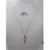 COLLANA DA DONNA CON CIONDOLO PESCIOLINO IN ORO BIANCO 18KT 3,5 GRAMMI (7091)