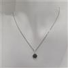 COLLANA DA DONNA CON CIONDOLO IN ORO BIANCO 18KT 750 E ZIRCONI 4,2 GRAMMI (0888)