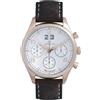 Lorenz OROLOGIO LORENZ 030215EE, BIANCO 42mm, DATA, CRONOGRAFO, CASSA ROSE' 5ATM, 50mt