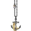 Zancan Collana Uomo Zancan Argento 925 brunito con Sirena laminata oro Ref. EXC635