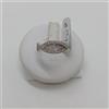 ANELLO DA DONNA IN ORO BIANCO 18KT CON PAVE' DI ZIRCONI N.16 3,3 GRAMMI (0051)