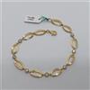 BRACCIALE DA DONNA A MAGLIA CON ZIRCONI IN ORO GIALLO 18KT 4,7 GR. (7672)
