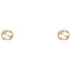 Gucci Timepieces Orecchini Gucci Interlocking G YBD748543001 Earrings Donna Oro Rosa 18 Kt