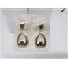 ORECCHINI A PENDOLO SENZA PIETRE IN ORO GIALLO 18KT 750 6,3 GRAMMI (3525)