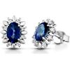 Orecchini Zaffiro e Brillanti - 0,11 ct.