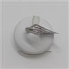 ANELLO DA DONNA IN ORO BIANCO 18KT CON ZIRCONI 3,8 GRAMMI N.11 (0048)