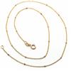 CATENA IN ORO BIANCO E ROSA 18K, MINI ROLO, CON CUBI, SPESSORE 1 MM, 40-45 CM