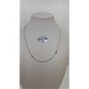 COLLANA ROSARIO A GIRO PALLINI LISCI IN ORO BIANCO 18KT 750 4,1 GRAMMI (4081)