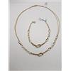 PARURE DA DONNA COLLANA E BRACCIALE IN ORO GIALLO 750 18KT 10,1 GR. (6191)