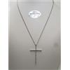 RECARLO COLLANA DONNA CON CROCE ORO BIANCO 18KT E DIAMANTI DA 0,17 (0010) OUTLET