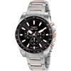 Sector No Limits Orologio Sector 450 R3273776007 Watch Acciaio Nero Oro Rosa Cronografo Uomo 43mm