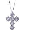 Bliss Collana Croce Bliss Caresse 20088248 Necklace Oro Bianco Diamanti Pavè 0,40 ct