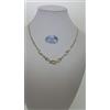 COLLANA COLLIER A MAGLIA IN ORO GIALLO E BIANCO 750 18KT 6,7 GR. (5428)
