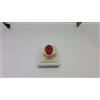 ANELLO DA UOMO IN ORO GIALLO 18KT CON CRISTALLO ROSSO 6,6 GRAMMI N. 24 (5606)