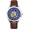 Pierre Lannier Orologio Automatico Uomo PIERRE LANNIER 329F164 Vera Pelle Marrone Blu