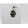 CIONDOLO MEDAGLIA SACRA ANGIOLETTO ORO GIALLO E BIANCO 18KT 750 1,9 GR. (4174)
