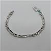BRACCIALE DA UOMO - UNISEX A BARRETTE IN ORO BIANCO 18KT 9,5 GRAMMI (0226)
