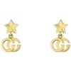 Gucci Jewelry Orecchini Gucci Running GG YBD648604001 Earrings Donna Oro Giallo 18 Kt Stella