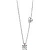 Salvini Collana Salvini Battito 20075870 Necklace Oro Bianco Diamante Punto Luce 0,16 ct