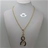 COLLIER - COLLANA DA DONNA IN ORO GIALLO E BIANCO 18KT 750 15,7 GRAMMI (0532)