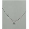 Conti Gioielli * COLLANA PUNTO LUCE ORO BIANCO 18KT 750 DIAMANTE BRILLANTE DONNA COLLIER OR