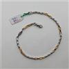 BRACCIALE DA UOMO A MAGLIA IN ORO BIANCO E ORO ROSA 18KT 6,7 GRAMMI (0223)