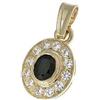 CIONDOLO ORO pendente uomo moda donna pietre dure 130