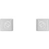 Gucci Jewelry Orecchini Gucci Tag Incrocio GG Diagonale YBD774033001 earrings Unisex Argento
