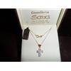 Collana donna veneziana oro giallo 750 18 kt e ciondolo croce in oro 750 18 kt