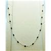 Produzione Orafa Aretina COLLANA UOMO DONNA ORO BIANCO 18KT 750 MAGLIA ROSARIO ONICE NERO COLLIER OR