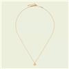 Gucci Timepieces Collana Gucci Running GG YBB687118001 Necklace Oro Rosa 42cm G Pendenti Nuova