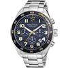 Nautica Orologio Uomo NAUTICA KEY BISCANE NAPKBS227 Chrono Bracciale Acciaio Blu