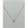 Conti Gioielli * COLLANA PUNTO LUCE ORO BIANCO 18KT 750 DIAMANTE BRILLANTE DONNA COLLIER OR