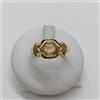 ANELLO DA DONNA IN ORO GIALLO 18KT CON CRISTALLO GIALLO 5,6 GR. N.14 (0100)