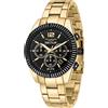 Sector No Limits Orologio Sector 240 R3273640027 Watch Uomo Cronografo Acciaio Dorato Nero Oro