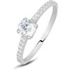 Stroili Anello Donna STROILI 1412604 Oro 9kt 375 Solitario Misura 16