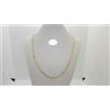 COLLANA UOMO-DONNA UNISEX A MAGLIA ORO GIALLO E BIANCO 18KT 9,5 GR. (4691) 60cm
