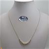 COLLANA COLLIER DA DONNA IN ORO GIALLO E BIANCO 18KT CON SFERE 2,35 GR. (7725)