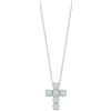 Bliss Collana Croce Bliss Caresse 20101464 Necklace Oro Bianco Diamanti Pavè 0,30 ct