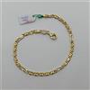 BRACCIALE DA UOMO A MAGLIA IN ORO GIALLO E BIANCO 18KT 4,6 GRAMMI (0195)