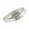 ANELLO IN ORO BIANCO 750 18K, SOLE, CORONA, OCCHIO CON CUBIC ZIRCONIA