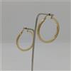 ORECCHINI A CERCHIO A SEZIONE QUADRATA IN ORO GIALLO 18KT 1,6 GRAMMI (7393)