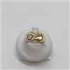 ANELLO DA UOMO IN ORO GIALLO E BIANCO 18KT 750 7,7 GRAMMI N.22 (0779)