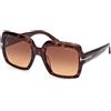 TOM FORD Occhiali da Sole FT1082 KAYA 52F Havana marrone Donna