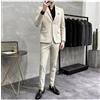 Abito Smoking Uomo Completo Bianco Beige Slim Giacca Pantaloni 71608