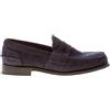 CHURCH'S scarpe uomo Mocassino penny Pembrey in camoscio blu navy Goodyear